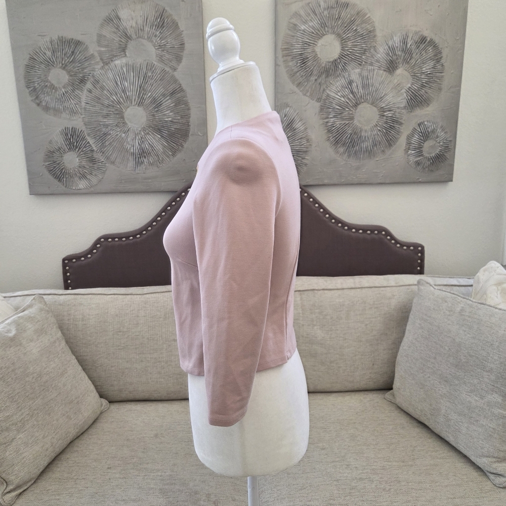 🌹 PHILOSOPHY 🌹 Ponte Zip Pink Front Jacket - (XSP) - Picture 9 of 16